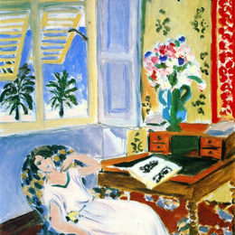 《内部在尼斯，午睡》亨利·马蒂斯(Henri Matisse)高清作品欣赏