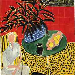 《内部与黑蕨》亨利·马蒂斯(Henri Matisse)高清作品欣赏