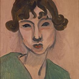 亨利·马蒂斯(Henri Matisse)高清作品:Laurette Au Ch&amp;amp?le Vert