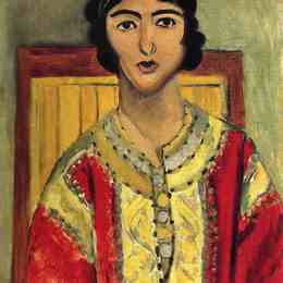 亨利·马蒂斯(Henri Matisse)高清作品:Lorette with a Red Dress