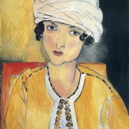 亨利·马蒂斯(Henri Matisse)高清作品:Lorette with Turban and Yellow Vest