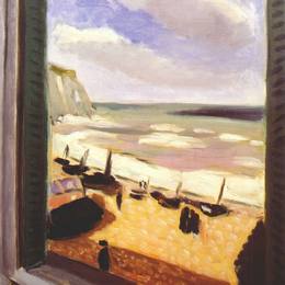 亨利·马蒂斯(Henri Matisse)高清作品:Open Window at Etretat