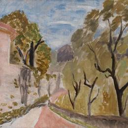 《在中午或街道景观》亨利·马蒂斯(Henri Matisse)高清作品欣赏