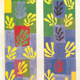 亨利·马蒂斯(Henri Matisse)高清作品:Stained Glass Window Window of the abside of the Rosary Chap