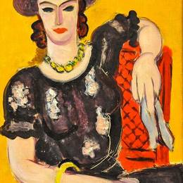 《绣花深色衬衫》亨利·马蒂斯(Henri Matisse)高清作品欣赏
