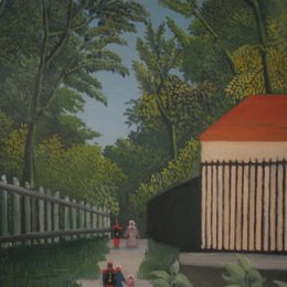 《蒙特梭利公园景观图五幅》亨利·卢梭(Henri Rousseau)高清作品欣赏