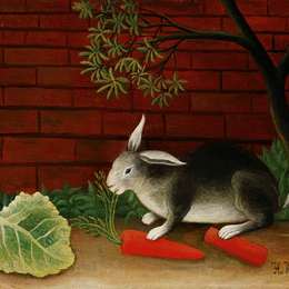 《兔》亨利·卢梭(Henri Rousseau)高清作品欣赏