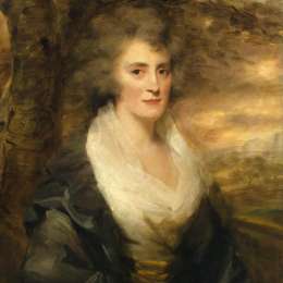 亨利·雷本(Henry Raeburn)高清作品:Portrait of Mrs. E. Bethune