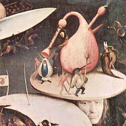 《人间乐趣园（细节）》希罗尼穆斯·波希(Hieronymus Bosch)高清作品欣赏