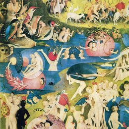 《人间乐趣园（细节）》希罗尼穆斯·波希(Hieronymus Bosch)高清作品欣赏