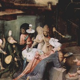 《圣·安东尼的诱惑（细节）》希罗尼穆斯·波希(Hieronymus Bosch)高清作品欣赏