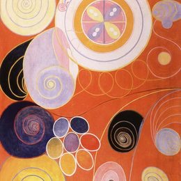 《他们是十大支柱》希尔玛克林特(Hilma af Klint)高清作品欣赏