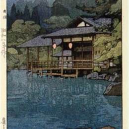 《夏日花园》吉田博(Hiroshi Yoshida)高清作品欣赏