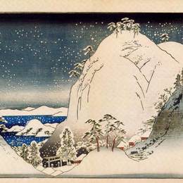 《碧山省玉鼓滩》歌川广重(Hiroshige)高清作品欣赏