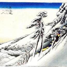 《龟山》歌川广重(Hiroshige)高清作品欣赏