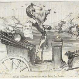 《阿尔萨斯特别行政区专员到任》奥诺雷·杜米埃(Honore Daumier)高清作品欣赏