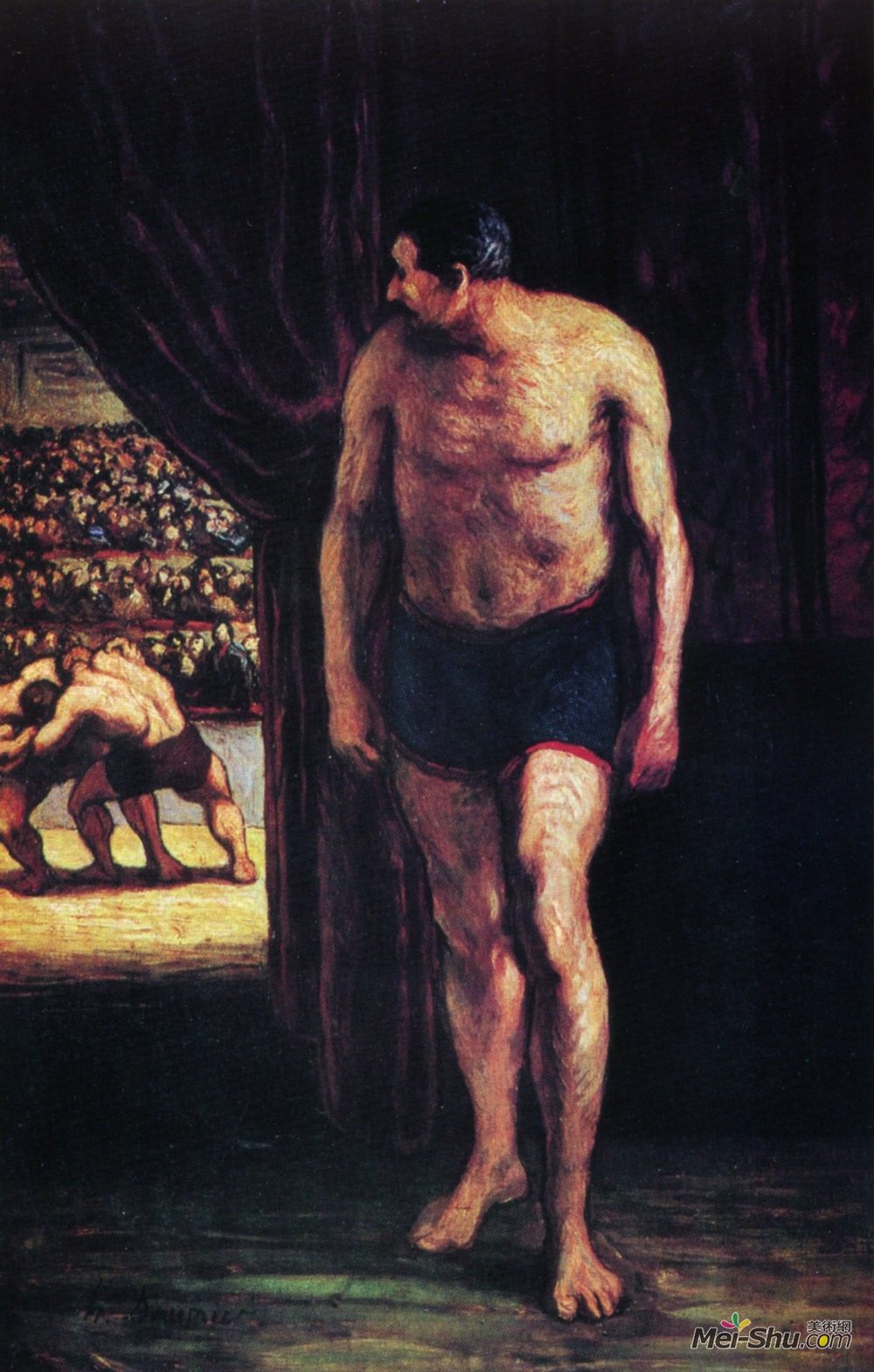 奥诺雷·杜米埃(honore daumier)高清作品《马戏团的战士》