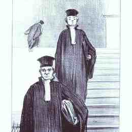 《正义之宫的大阶梯》奥诺雷·杜米埃(Honore Daumier)高清作品欣赏