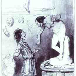 《皮格马利翁》奥诺雷·杜米埃(Honore Daumier)高清作品欣赏