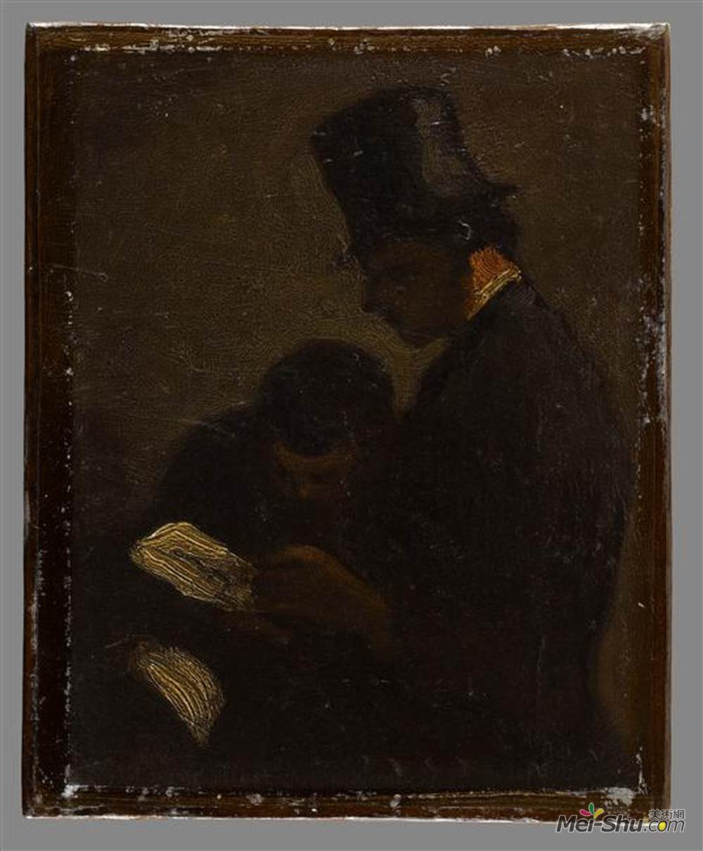 《版画爱好者》奥诺雷·杜米埃(honore daumier)高清作品欣赏更多法国