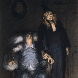 《没病找病》奥诺雷·杜米埃(Honore Daumier)高清作品欣赏