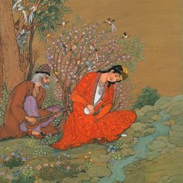 《春风》侯赛因·贝扎德(Hossein Behzad)高清作品欣赏