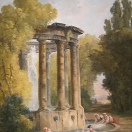 《洗衣女工》休伯特·罗伯特(Hubert Robert)高清作品欣赏