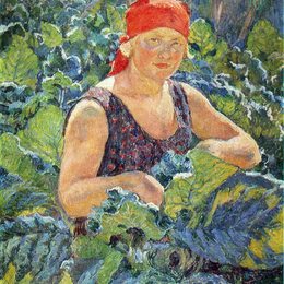 《烟草种植园的女孩》伊利亚·马什科娃(Ilya Mashkov)高清作品欣赏