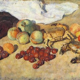 《静物与螃蟹》伊利亚·马什科娃(Ilya Mashkov)高清作品欣赏