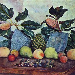 《静物与木兰》伊利亚·马什科娃(Ilya Mashkov)高清作品欣赏