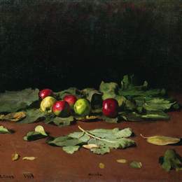 《苹果树叶》伊利亚·叶菲莫维奇·列宾(Ilya Repin)高清作品欣赏