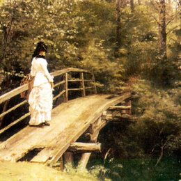 《阿布拉姆采沃大桥》伊利亚·叶菲莫维奇·列宾(Ilya Repin)高清作品欣赏