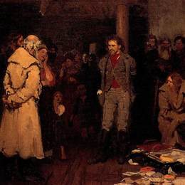 《宣传员被捕》伊利亚·叶菲莫维奇·列宾(Ilya Repin)高清作品欣赏