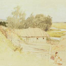 《Chuguyev附近的Mokhnachi村》伊利亚·叶菲莫维奇·列宾(Ilya Repin)高清作品欣赏