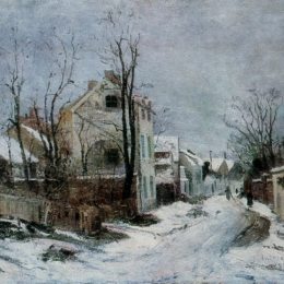 《巴比松的冬天》恩·安德烈斯丘(Ion Andreescu)高清作品欣赏