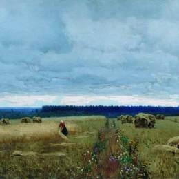 《无聊的一天留茬。》列维坦(Isaac Levitan)高清作品欣赏