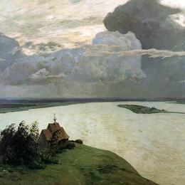 《在永恒的宁静之上》列维坦(Isaac Levitan)高清作品欣赏