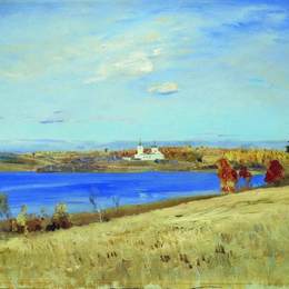 《秋天。河流。》列维坦(Isaac Levitan)高清作品欣赏