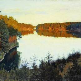 《森林湖》列维坦(Isaac Levitan)高清作品欣赏