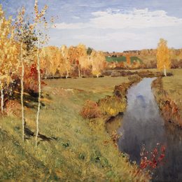 《金秋》列维坦(Isaac Levitan)高清作品欣赏