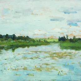 《湖》列维坦(Isaac Levitan)高清作品欣赏
