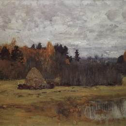 《晚秋》列维坦(Isaac Levitan)高清作品欣赏