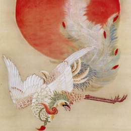 《凤凰与太阳》伊藤若冲(Ito Jakuchu)高清作品欣赏