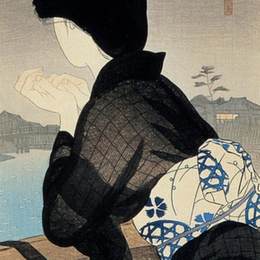 《傍晚凉爽》伊藤新穗(Ito Shinsui)高清作品欣赏