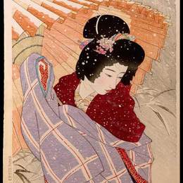 《暴风雪》伊藤新穗(Ito Shinsui)高清作品欣赏