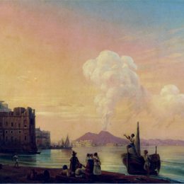 《那不勒斯湾》艾伊瓦佐夫斯基(Ivan Aivazovsky)高清作品欣赏