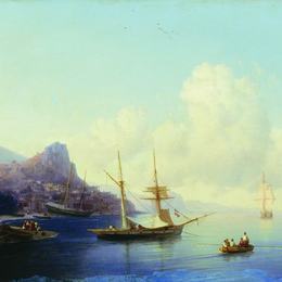 《古尔祖夫》艾伊瓦佐夫斯基(Ivan Aivazovsky)高清作品欣赏