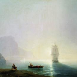 《早晨》艾伊瓦佐夫斯基(Ivan Aivazovsky)高清作品欣赏