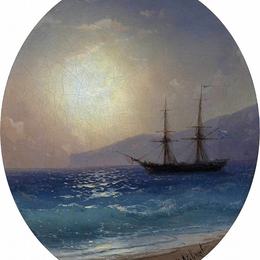 《海》艾伊瓦佐夫斯基(Ivan Aivazovsky)高清作品欣赏