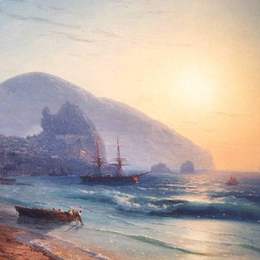 《海景》艾伊瓦佐夫斯基(Ivan Aivazovsky)高清作品欣赏